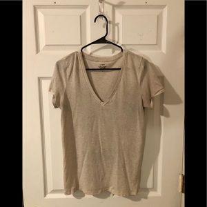Deep V Neck Slouchy Tee